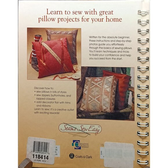 Coats & Clark "Pillows For Beginners" Sewing Guidebook - Picture 2 of 2